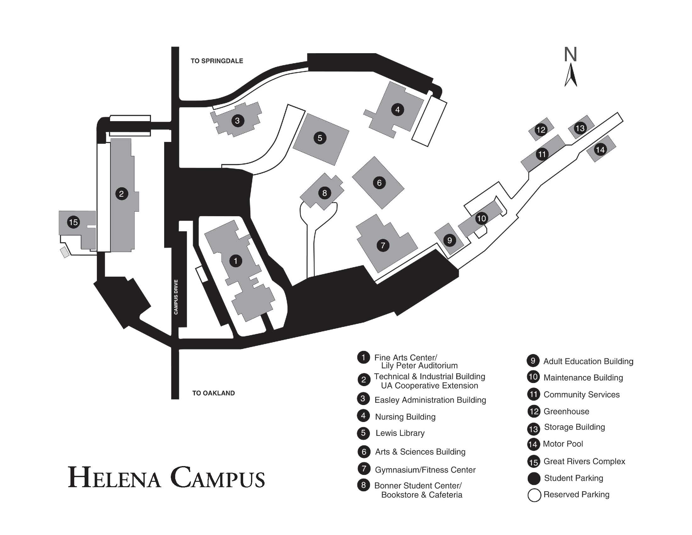 Helena Campus Map
